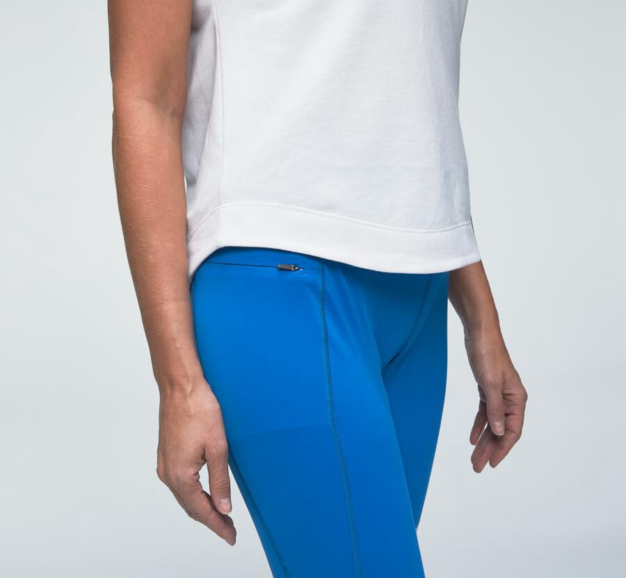 Hoka One One Womens Tee - Lifestyle - White - XYOV86342